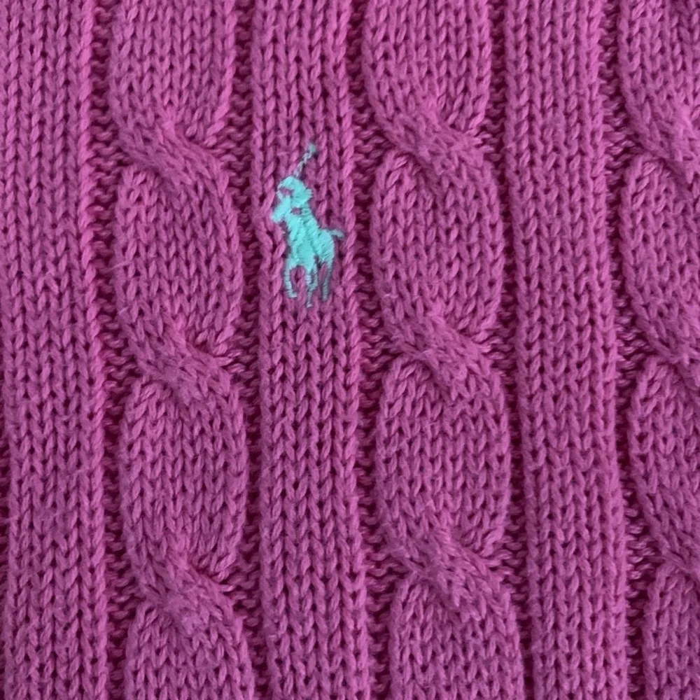 Vintage Polo Pink Cable Knit Sweater - Picture 2 of 5